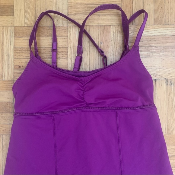 lululemon Warrior 1 Tank Top Dewberry Purple Pink Size 4 - Picture 5 of 11